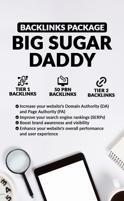 Agency Seotory - Big Sugar Daddy - Backlinks Package